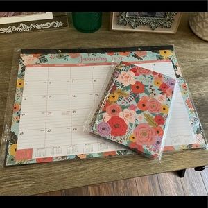 Floral Desk Calendar and Planner Bundle